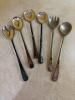 Three Sets Silver Plated Salad Serving Forks and Spoons
