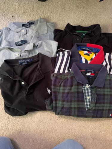 Mens Various size Polo Shirts by Tommy Hilfiger and Ralph Lauren