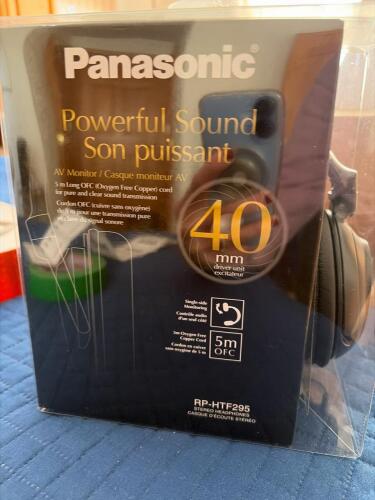 Panasonic RP-HTF295 Stereo Headphones Black