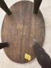 Wooden Stool With Turned Legs - 4