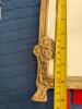 Art Nouveau-Style Brass Standing Vanity Mirror 8x6 - 6