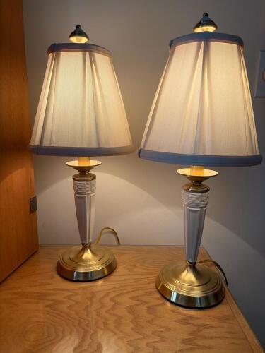 Pair of Lenox Lighting by Quoizel Table Lamps