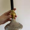 Pair of Tall Candlesticks with Candle Snuffer - 6
