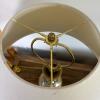Table Lamp With Metal Base and White Shade - 2