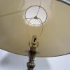 Table Lamp With Metal Base and White Shade - 3