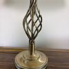 Table Lamp With Metal Base and White Shade - 4