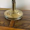 Table Lamp With Metal Base and White Shade - 5