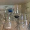 Cabinet Lot of Drinking Glasses, Barware, and Tumblers and More - 3