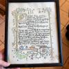 Pyrex and Anchor Hocking Glassware with Framed Kitchen Poem - 2