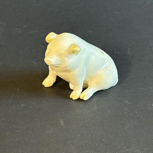 Belleek Ireland Porcelain Pig Figurine