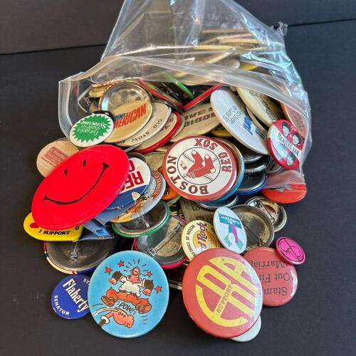 Assorted Vintage Pinback Buttons