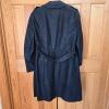 Men's Double-Breasted Black Trench Coat in the Mid-Century Style - 5