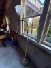 Mid-Century Modern Torchiere Floor Lamp with Frosted Glass Shade - 2