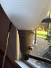 Mid-Century Modern Torchiere Floor Lamp with Frosted Glass Shade - 9