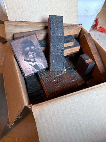 Over 150 Vintage Printing Blocks for Don Santos Music Book Covers and Portraits
