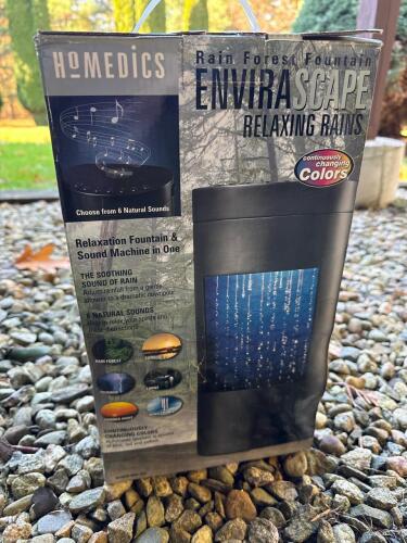 Homedics Envirascape Rain Forest Fountain Relaxing Rains