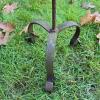 Wrought Iron Garden Hook Stand with Scroll Top - 2