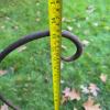 Wrought Iron Garden Hook Stand with Scroll Top - 4