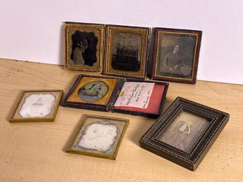 19th Century Cased Ambrotype and Tintype Portrait Photographs