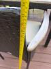 Patiojoy Wicker Armchairs and Weathered Wood Patio Table - 14