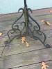 80" Tall and Heavy Outdoor Hanging Lantern in Rustic Wrought Iron Stand - 6