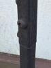 80" Tall and Heavy Outdoor Hanging Lantern in Rustic Wrought Iron Stand - 7
