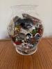 Jar of Mystery Costume Jewelry Pieces and Beads