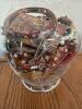Jar of Mystery Costume Jewelry Pieces and Beads - 2
