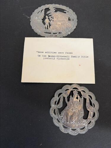 Victorian-Style Die-Cut Silvered Paper Oddities