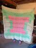Five Assorted Handmade Crochet Afghans