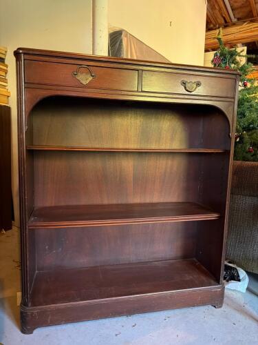 Vintage Traditional Bookcase with Drawers