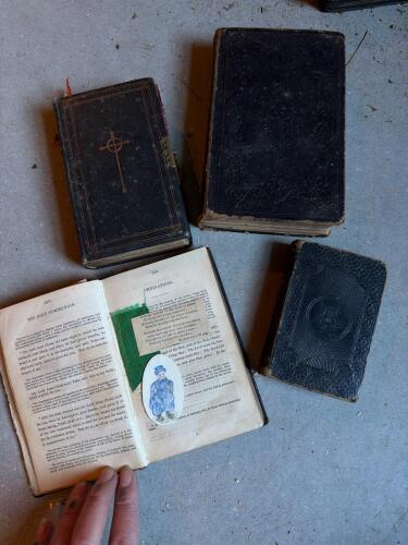 Antique Religious Books: Book of Common Prayer, Holy Bible, Liturgy and Hymns, Select Psalms and Hymns