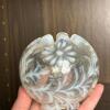 Opalescent Art Glass Rose Bowl and Hobnail Dish - 2