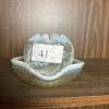 Opalescent Art Glass Rose Bowl and Hobnail Dish - 5