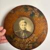Framed Illustrated Prayer & Round Framed 1890s Photograph - 4