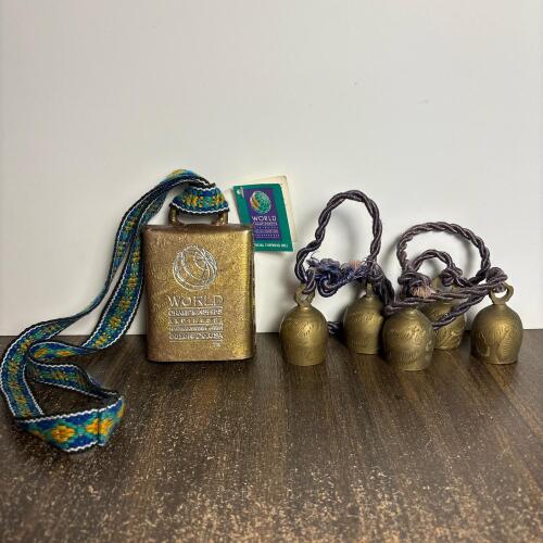 World Championships Vail Cheering Bell & 5 Small Cowbells