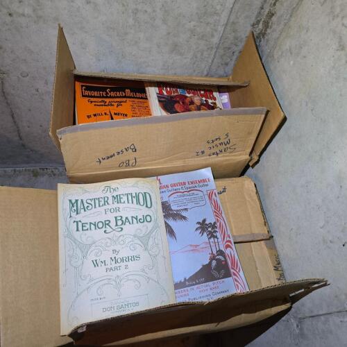 Vintage Music Instruction Booklets and Sheet Music Publications