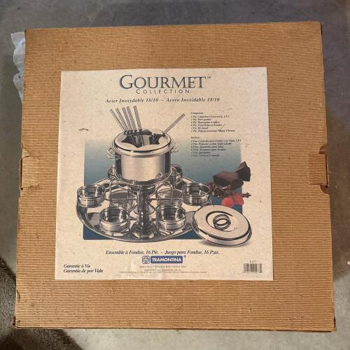Tramontina Gourmet Collection Stainless Fondue Set