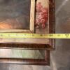 Framed Advertising Mirror, Peacock Art & Rowboat Art - 7