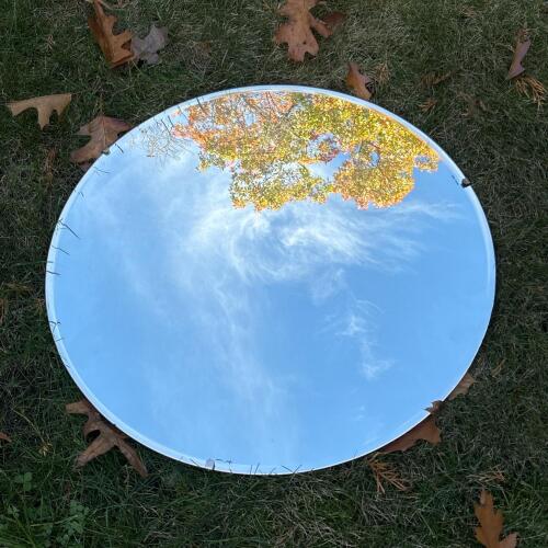 Round Wall Mirror by Hamilton Glass Co. Chicago