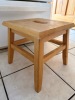 Small Wooden Step Stool with Handle
