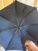 Black Umbrella with Duck Head Handle and Painted Wooden Goose Decor - 4