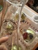 Eiffel Tower Wine Rack with Handpainted Wine Glasses and Carafe - 5
