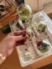 Eiffel Tower Wine Rack with Handpainted Wine Glasses and Carafe - 7