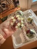 Eiffel Tower Wine Rack with Handpainted Wine Glasses and Carafe - 8