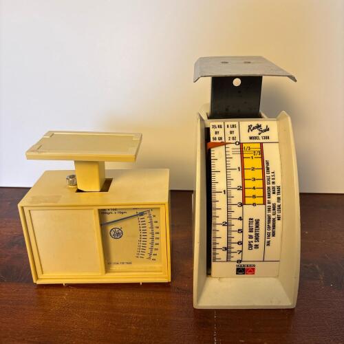 Pair of Vintage Kitchen Scales | Signed Pottery, Drexel Furniture, Art ...